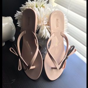 Melissa jelly flip flops blush pink sandal